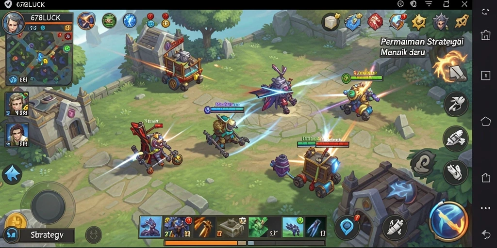 Tampilan antarmuka game strategi 678LUCK yang menawan.