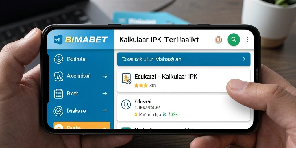 Tampilan antarmuka BIMABET yang sederhana dan fungsional.