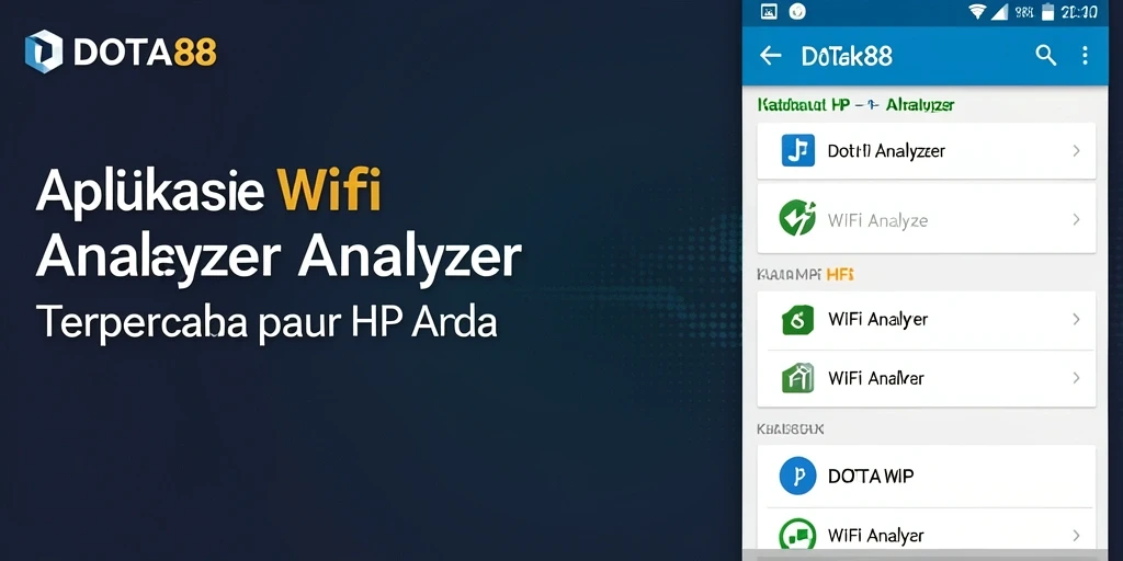 Tampilan antarmuka utama DOTA88 menampilkan analisis jaringan WiFi yang jelas.