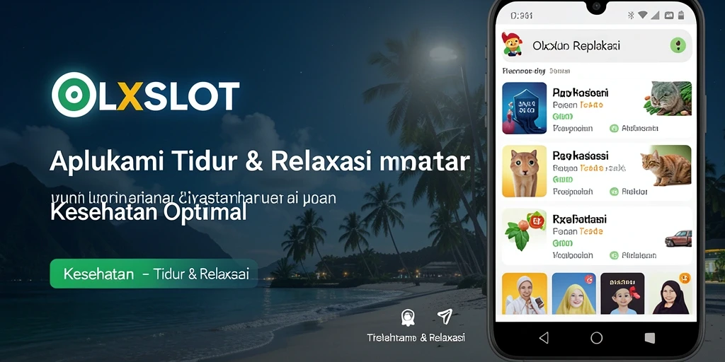 Tampilan antarmuka aplikasi OLXSLOT yang menenangkan dan sederhana.