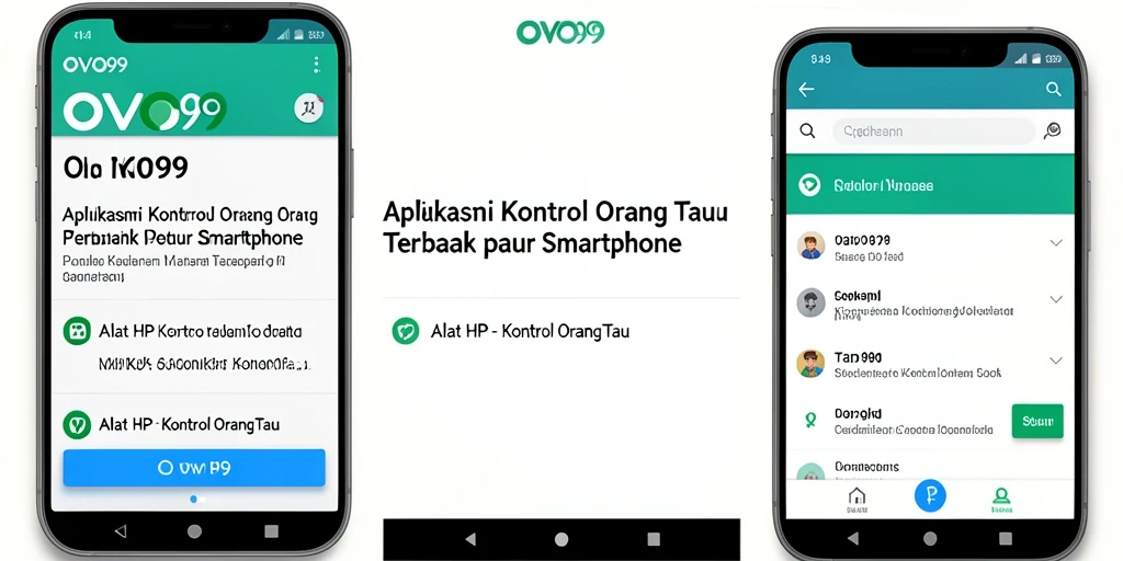 Antarmuka OVO99 yang intuitif untuk kontrol orang tua.