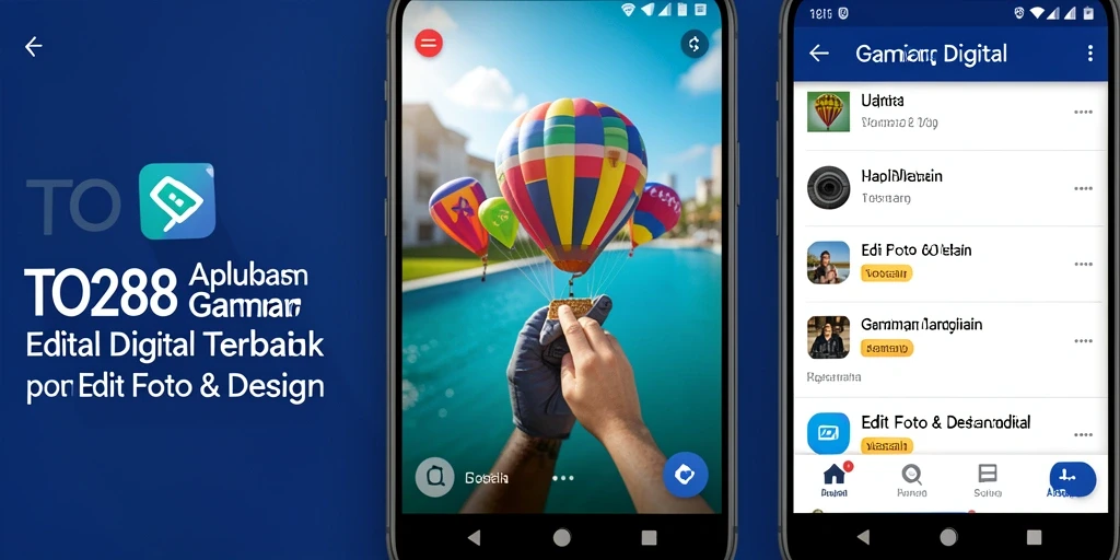 Antarmuka pengguna TO288 yang menarik untuk Gambar Digital.